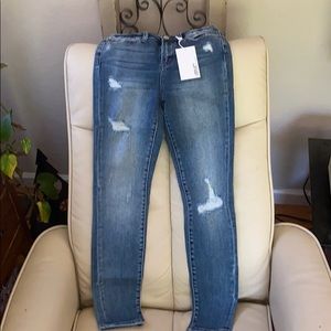 High rise skinny jean